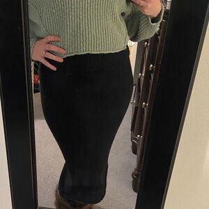 Smash + Tess Black Pencil Skirt